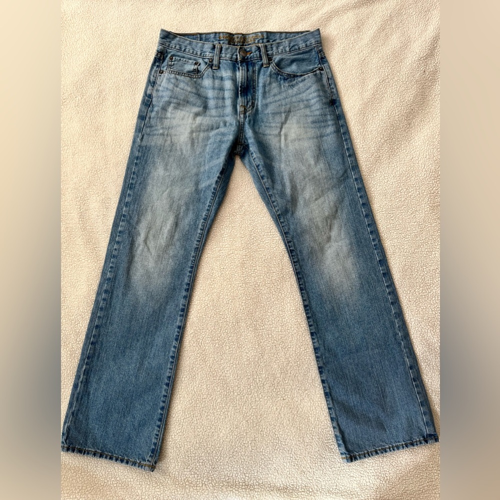 American Eagle Outfitters Men's Bootcut Fit Blue Jeans, Size 32x34